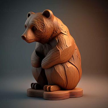 3D модель Ведмідь (STL)